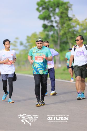 Race photo from Arutmin Borneo Run 2024