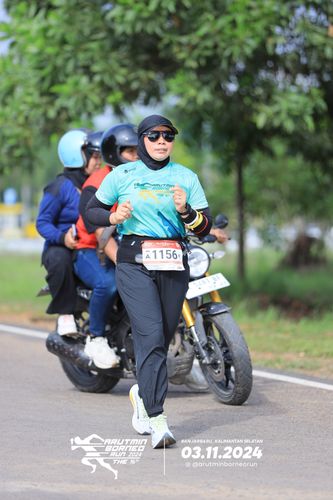 Race photo from Arutmin Borneo Run 2024