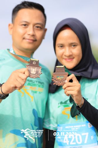 Race photo from Arutmin Borneo Run 2024