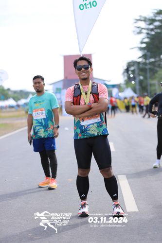 Race photo from Arutmin Borneo Run 2024