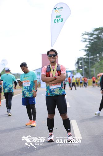 Race photo from Arutmin Borneo Run 2024