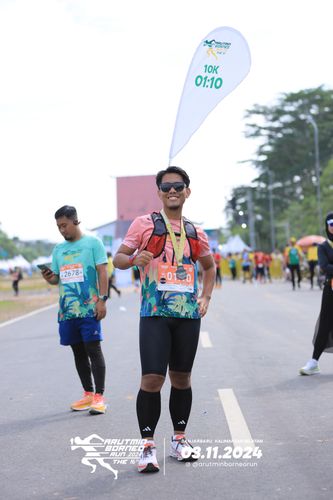 Race photo from Arutmin Borneo Run 2024