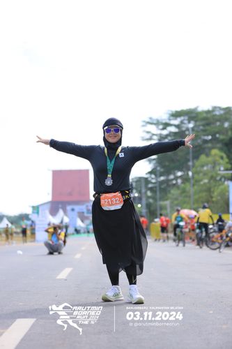 Race photo from Arutmin Borneo Run 2024