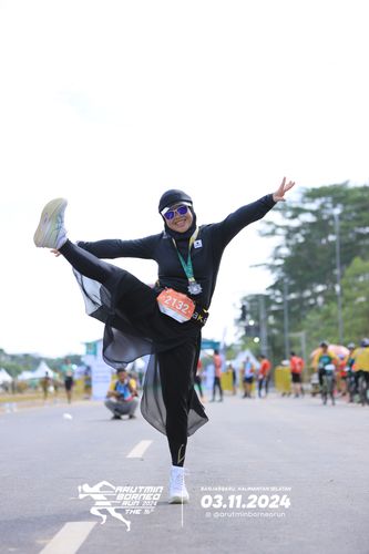 Race photo from Arutmin Borneo Run 2024