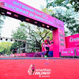 Race photo from SMARTFREN RUN 2026