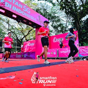 Race photo from SMARTFREN RUN 2026