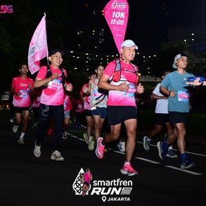 Race photo from SMARTFREN RUN 2026