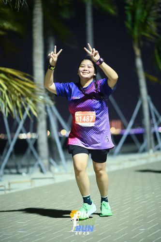 Race photo from PIK NITE RUN 2025