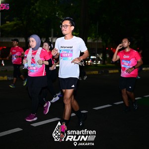 Race photo from SMARTFREN RUN 2026