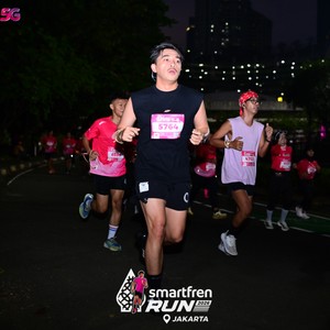 Race photo from SMARTFREN RUN 2026