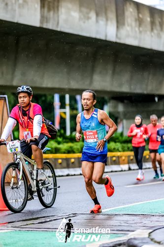 Race photo from Smartfren Run 2024