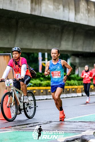 Race photo from Smartfren Run 2024
