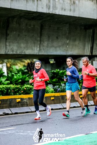 Race photo from Smartfren Run 2024