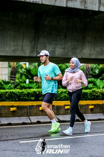 Race photo from Smartfren Run 2024