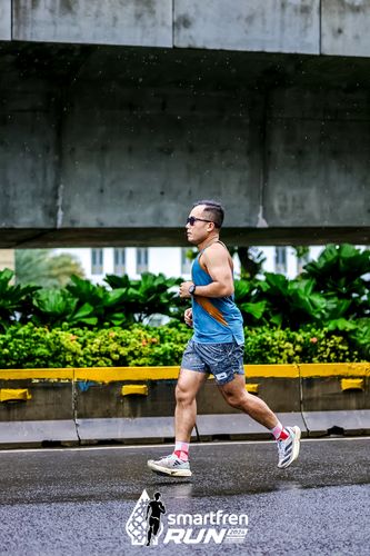 Race photo from Smartfren Run 2024