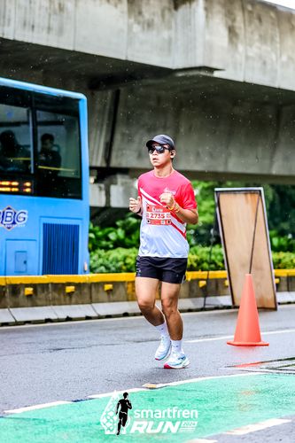Race photo from Smartfren Run 2024
