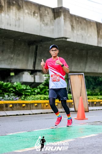 Race photo from Smartfren Run 2024