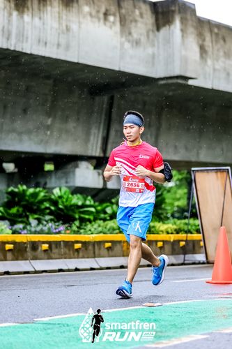 Race photo from Smartfren Run 2024