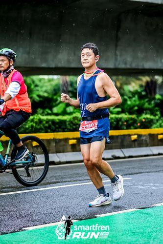 Race photo from Smartfren Run 2024
