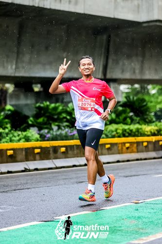 Race photo from Smartfren Run 2024