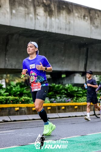 Race photo from Smartfren Run 2024