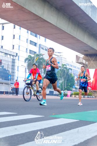 Race photo from Smartfren Run 2025 