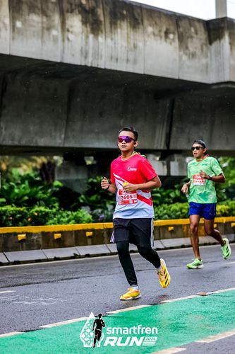 Race photo from Smartfren Run 2024