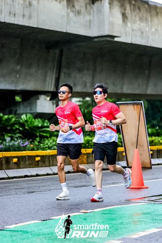 Race photo from Smartfren Run 2024
