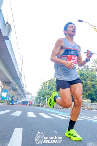 Race photo from Smartfren Run 2025 