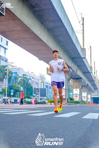 Race photo from Smartfren Run 2025 