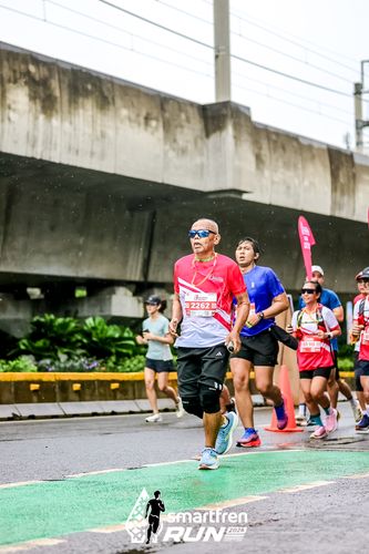 Race photo from Smartfren Run 2024