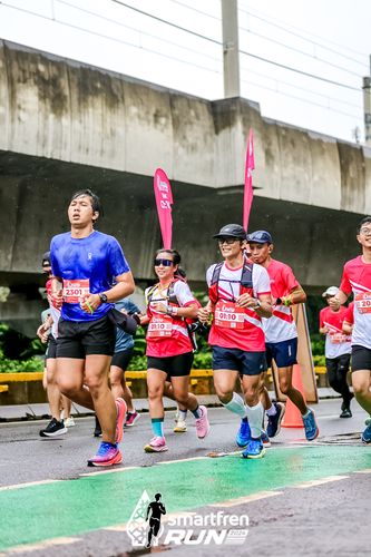 Race photo from Smartfren Run 2024
