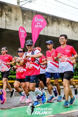 Race photo from Smartfren Run 2024