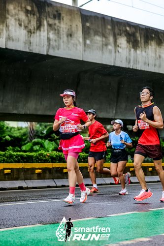 Race photo from Smartfren Run 2024