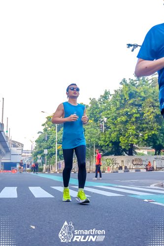 Race photo from Smartfren Run 2025 