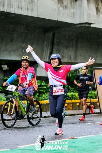 Race photo from Smartfren Run 2024