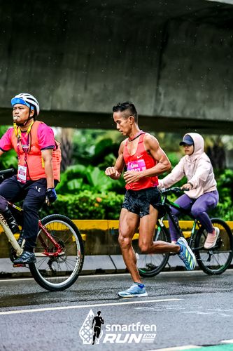 Race photo from Smartfren Run 2024
