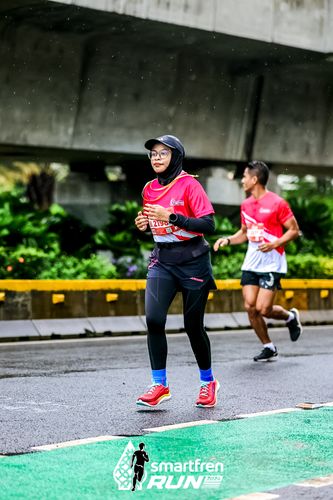 Race photo from Smartfren Run 2024