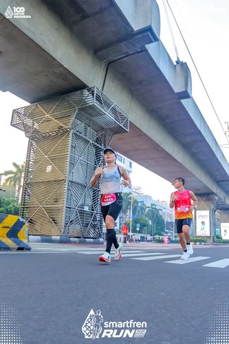 Race photo from Smartfren Run 2025 