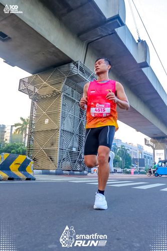 Race photo from Smartfren Run 2025 