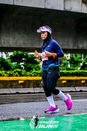 Race photo from Smartfren Run 2024