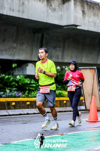 Race photo from Smartfren Run 2024