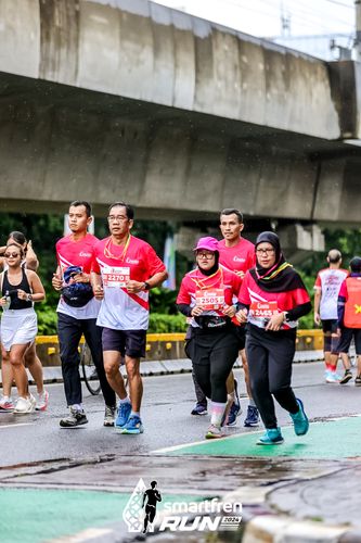 Race photo from Smartfren Run 2024