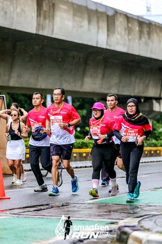 Race photo from Smartfren Run 2024