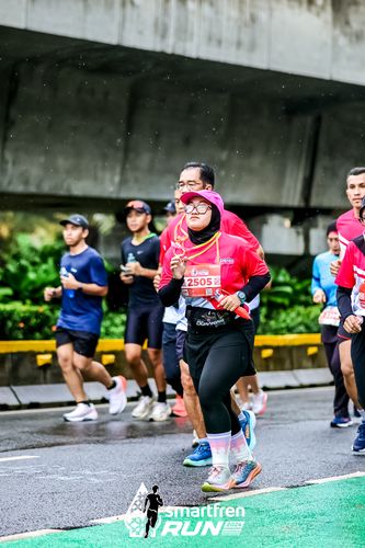 Race photo from Smartfren Run 2024