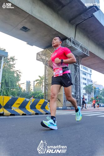 Race photo from Smartfren Run 2025 