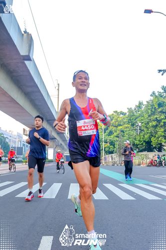Race photo from Smartfren Run 2025 
