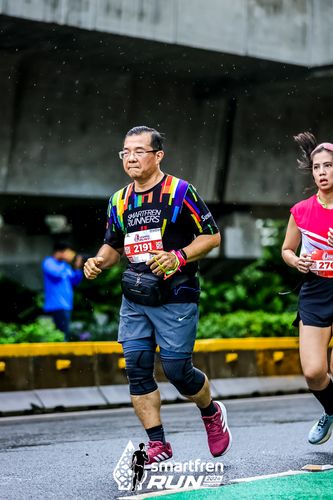 Race photo from Smartfren Run 2024