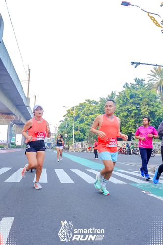 Race photo from Smartfren Run 2025 