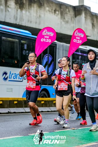Race photo from Smartfren Run 2024